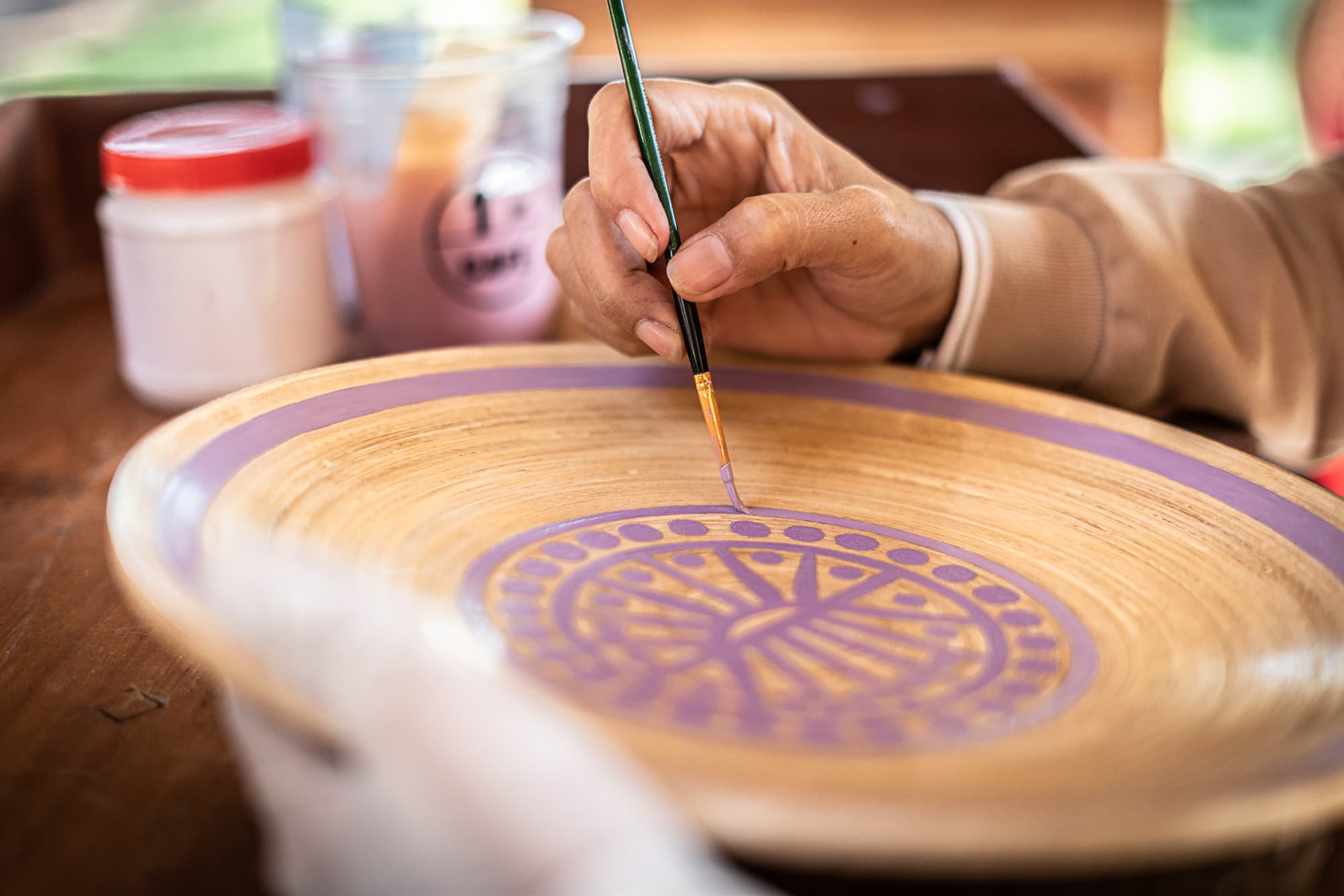 Craftsmanship in motion at the incubation center.